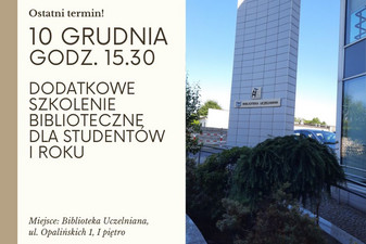 Uwaga studenci I roku